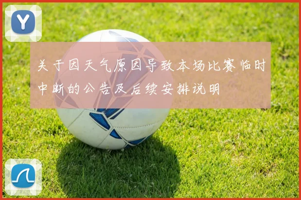 关于因天气原因导致本场比赛临时中断的公告及后续安排说明